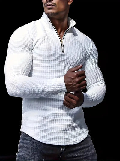 Major - Pull sportif en tricot de couleur unie pour hommes