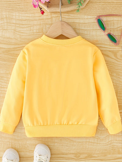 Lara - Sweatshirt pour filles avec imprimé licorne et col rond