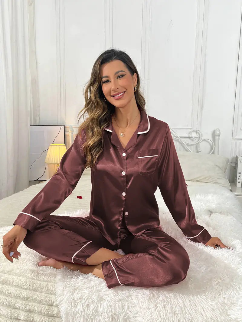 Royalty - Pyjama Ensemble satiné pour femmes