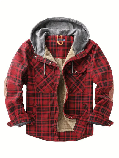Orobong | Manteau Fleece à Carreaux pour Hommes