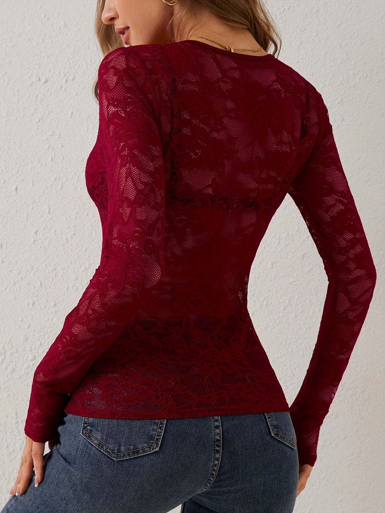 Aila - Chemise en dentelle pour femme