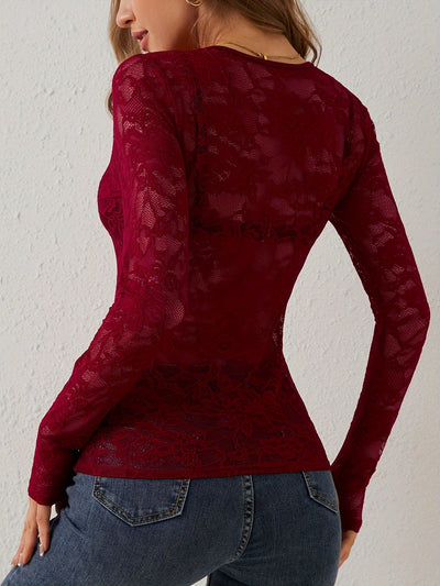 Aila - Chemise en dentelle pour femme