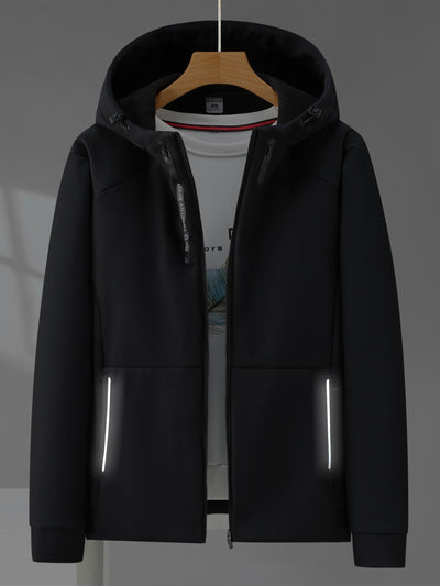 Miller - Veste Softshell pour homme - Veste d'extérieur coupe-vent, déperlante et respirante