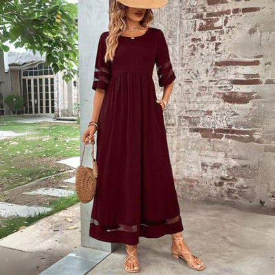LEXI | Robe longue en mousseline