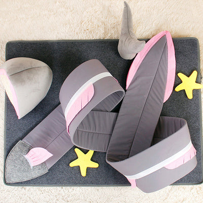 Tapis d'exploration en forme de poisson pour chats - Aventure et stimulation