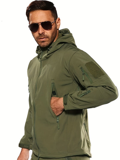 Leandro - Men's Softshell Jacket - Veste d'extérieur coupe-vent, déperlante et respirante