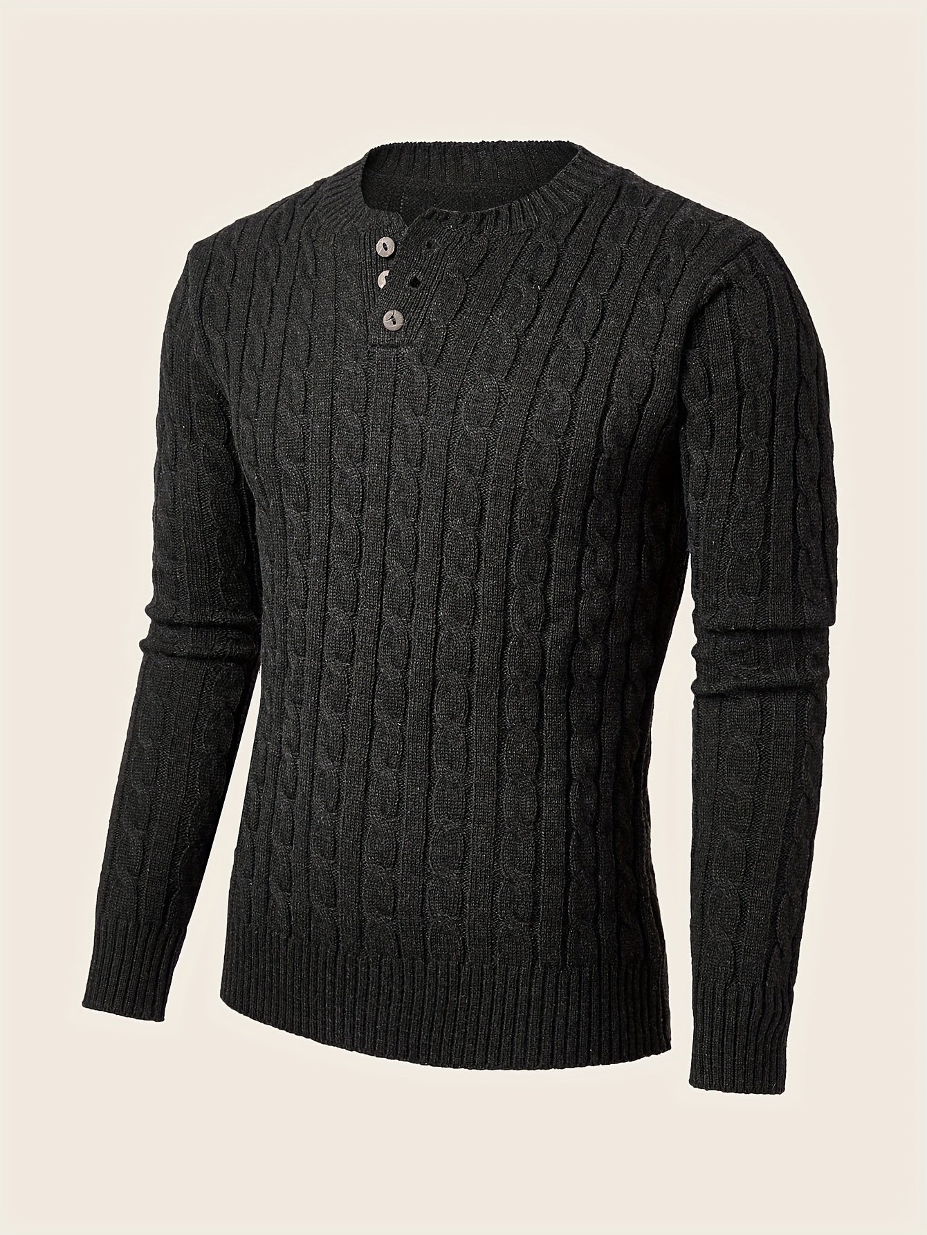 Zane - Pull décontracté pour hommes avec boutons