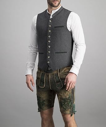 Luciano - Gilet classique élégant gris pour hommes