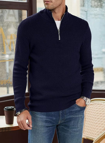 Titus - Pull-over zippé à la mode pour hommes
