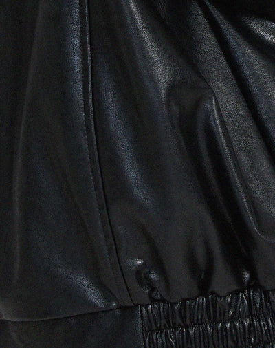 Adley - Veste en cuir ample pour femme