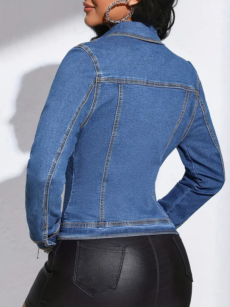 Agnes - Veste en jean élégante pour femme