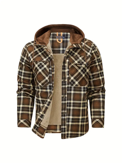 Orobong | Manteau Fleece à Carreaux pour Hommes