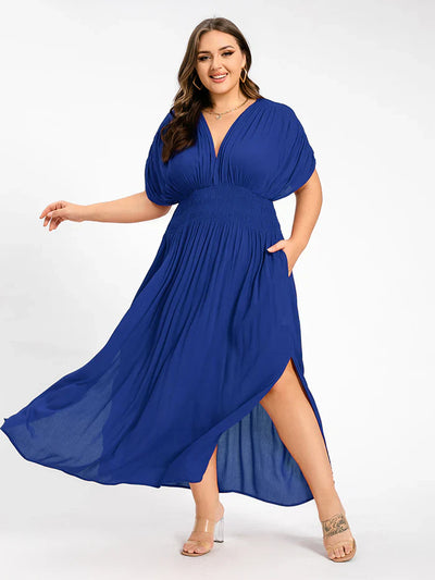 ANETTE | Robe longue à col en V