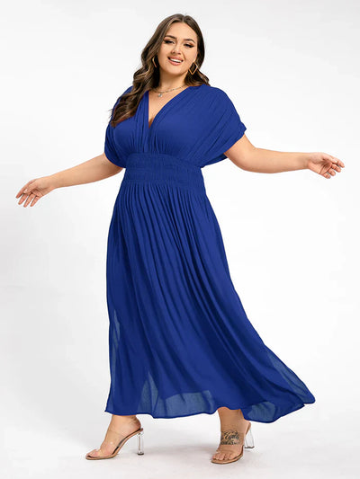 ANETTE | Robe longue à col en V