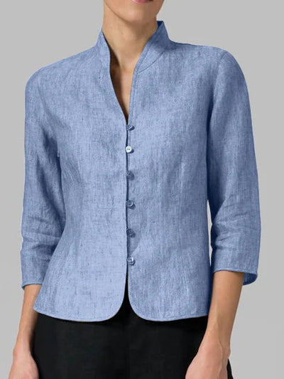 Emilie - Blouse de haute qualité pour femmes avec col montant