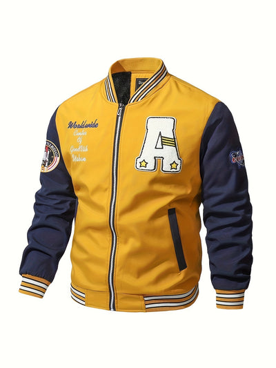 Veste Homme à Imprimé avec Col Montant pour Extérieur