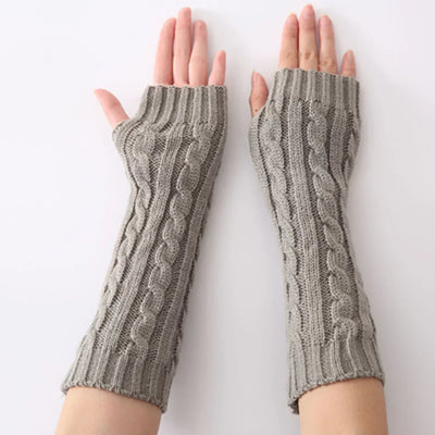 Zoë - Gants longs tricotés sans doigts pour plus de style