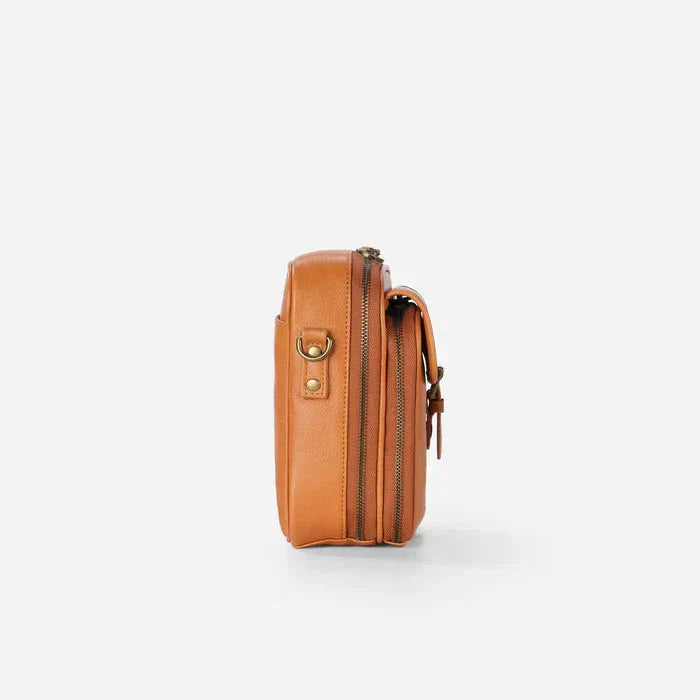 Vrai | Sac à Bandoulière pour Femmes avec Compartiments Multi-Couches et Texture Lisse