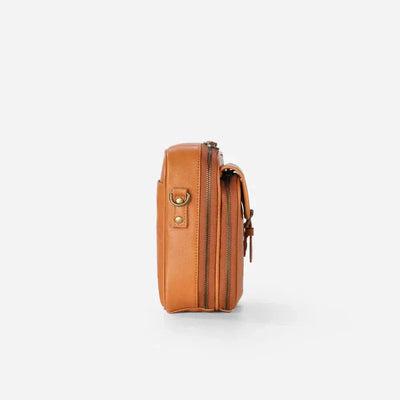 Vrai | Sac à Bandoulière pour Femmes avec Compartiments Multi-Couches et Texture Lisse
