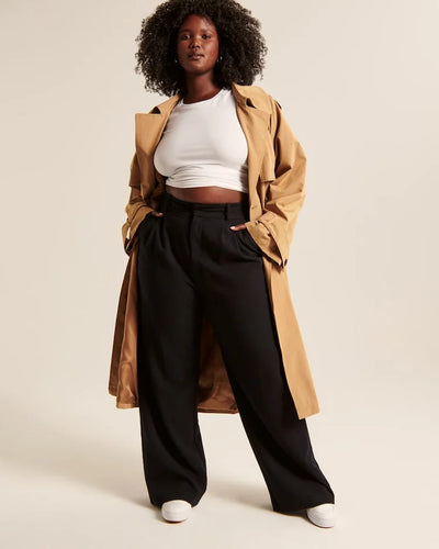 Grace - Pantalon palazzo à taille haute et à jambes larges