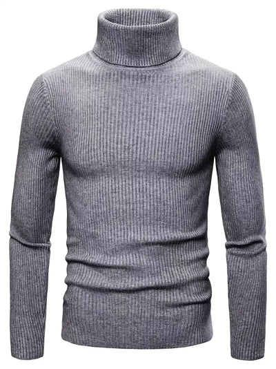 Zaiden - Pull à col roulé tricoté pour homme