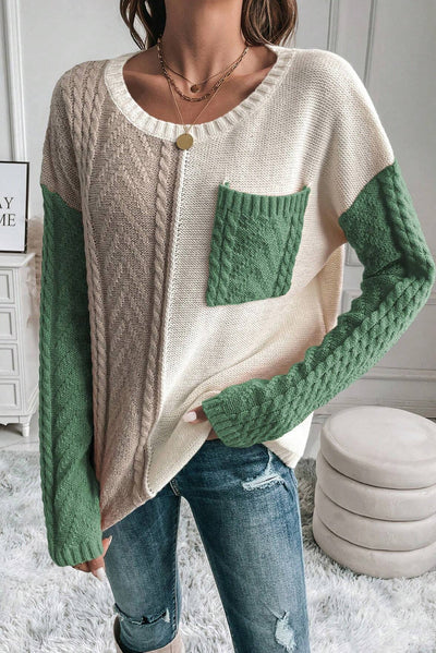 Elektra | Pull tendance en color block pour femmes