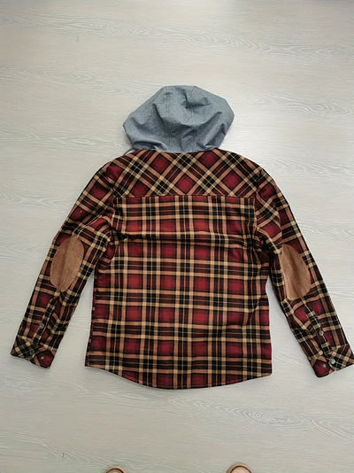Orobong | Manteau Fleece à Carreaux pour Hommes