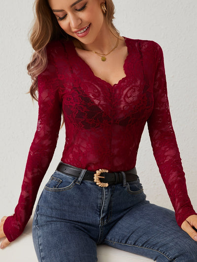 Aila - Chemise en dentelle pour femme