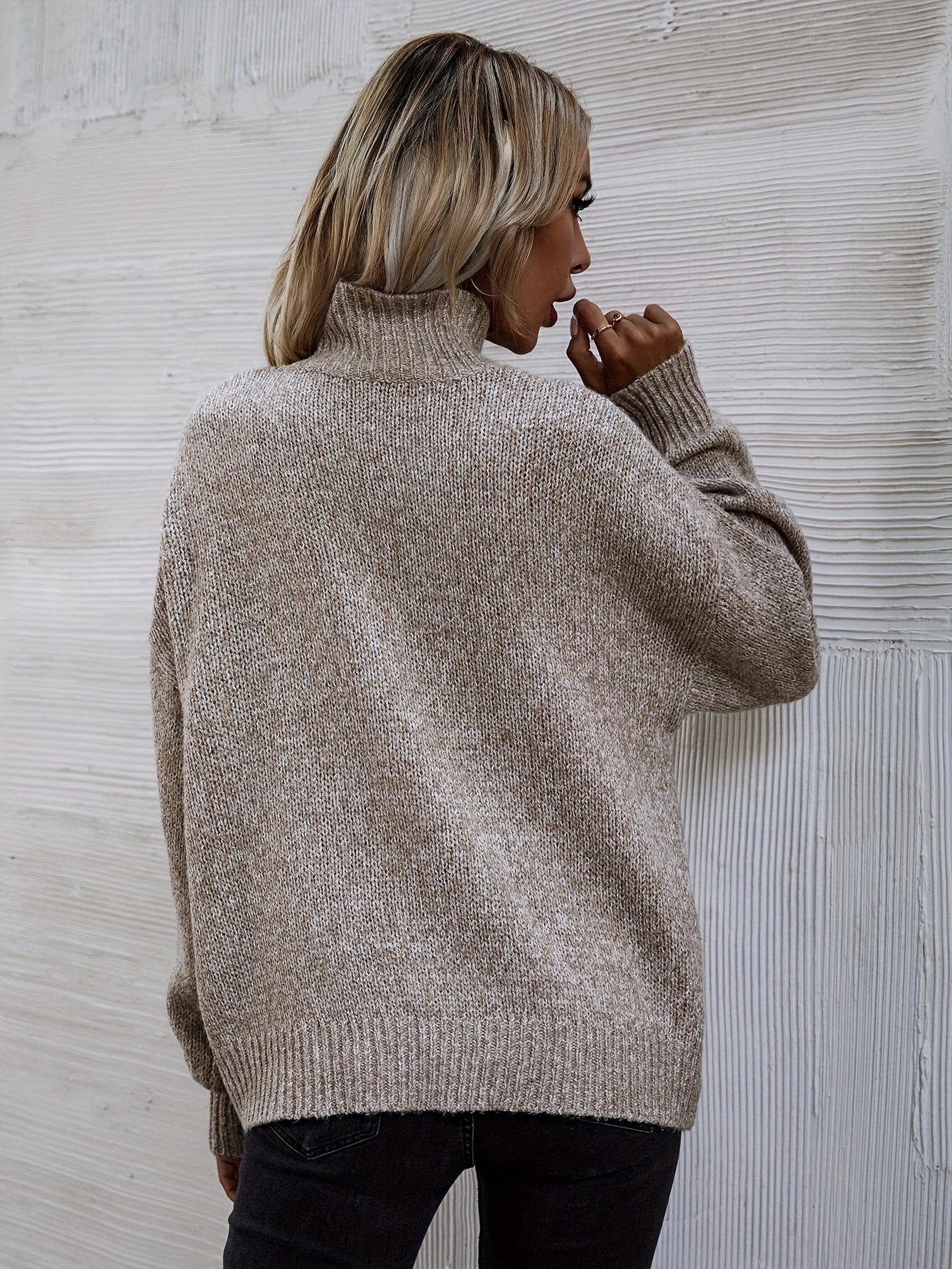 Winnie - Pull en tricot à col roulé pour femmes