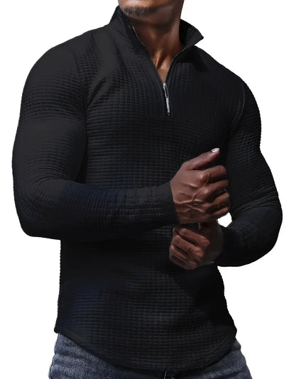 Major - Pull sportif en tricot de couleur unie pour hommes