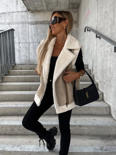 Alaina - Veste en laine sans manches