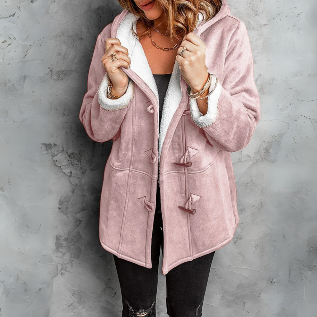 Allie - Manteau stylé doublé de fourrure