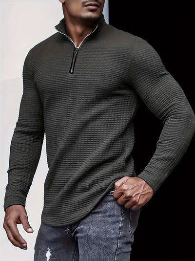 Major - Pull sportif en tricot de couleur unie pour hommes