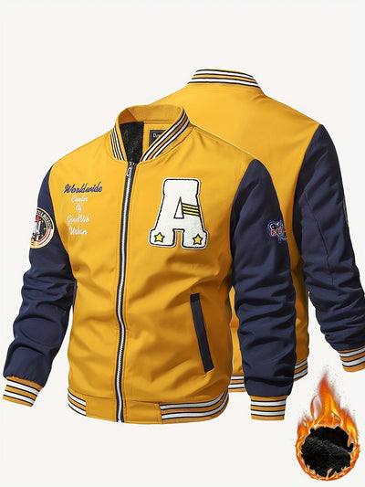 Veste Homme à Imprimé avec Col Montant pour Extérieur