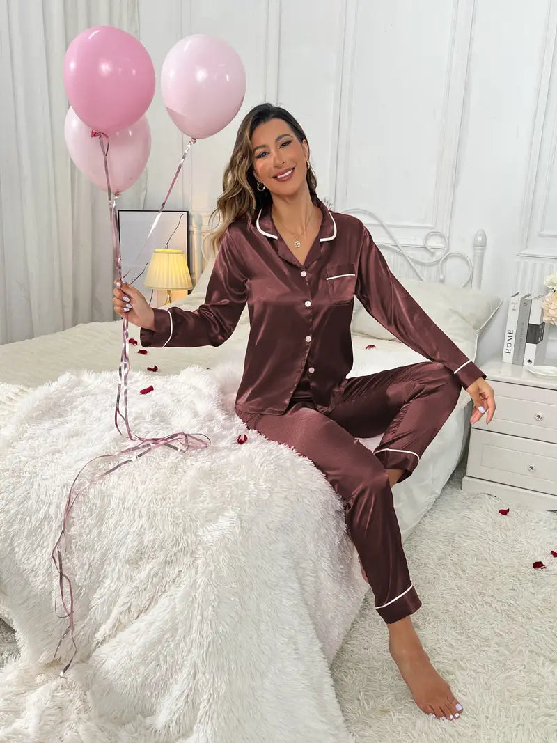 Royalty - Pyjama Ensemble satiné pour femmes