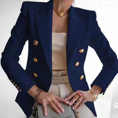 Annabelle - Blazer de costume boyfriend à manches longues et ouvertes