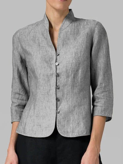 Emilie - Blouse de haute qualité pour femmes avec col montant