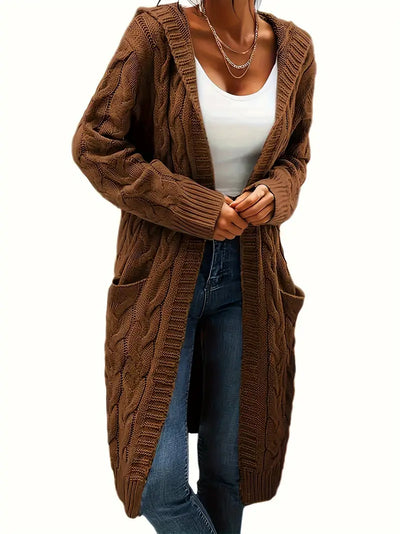 Elle - Cardigan doublé en maille torsadée