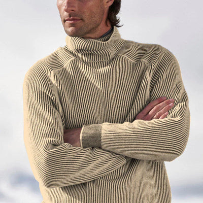 Aoron - Pull à col roulé pour hommes