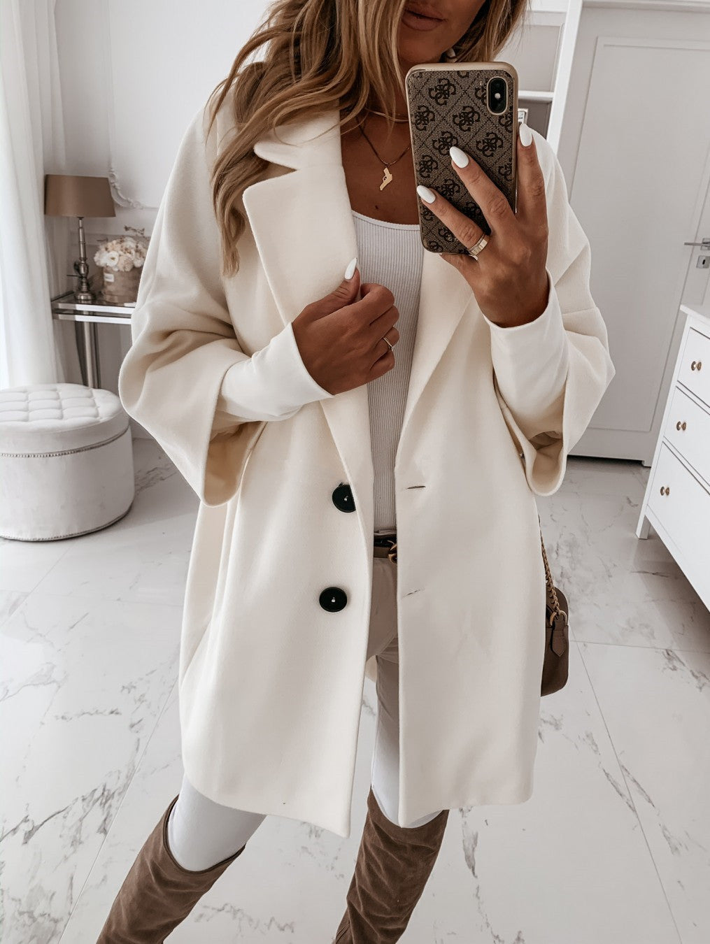 Quinn - Manteau pour femme - Décontracté - Style formel léger - Idéal pour l'automne