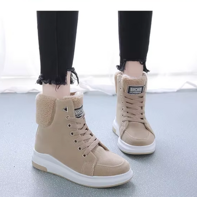 Amber - Chaussures d'hiver hautes et douces à lacets Femme