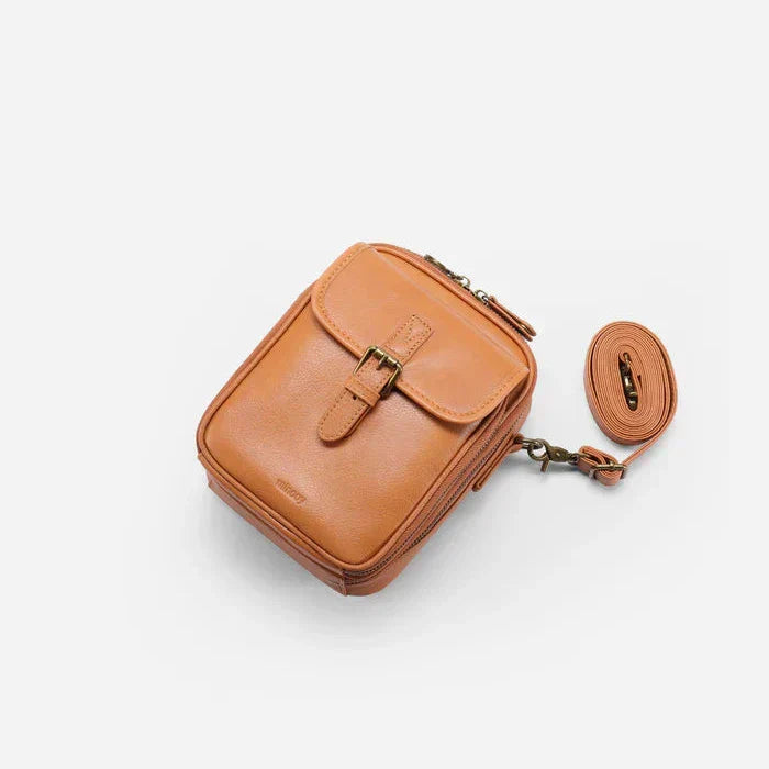 Vrai | Sac à Bandoulière pour Femmes avec Compartiments Multi-Couches et Texture Lisse