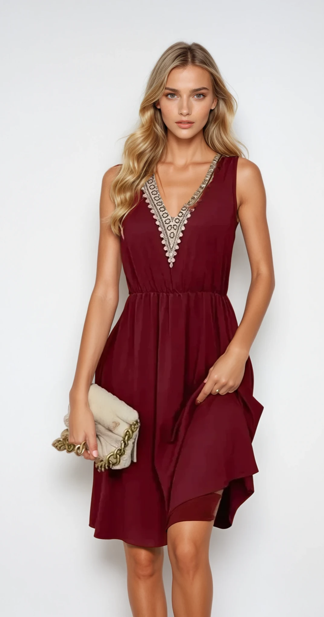 Vivienne - Robe midi légère pour les occasions décontractées