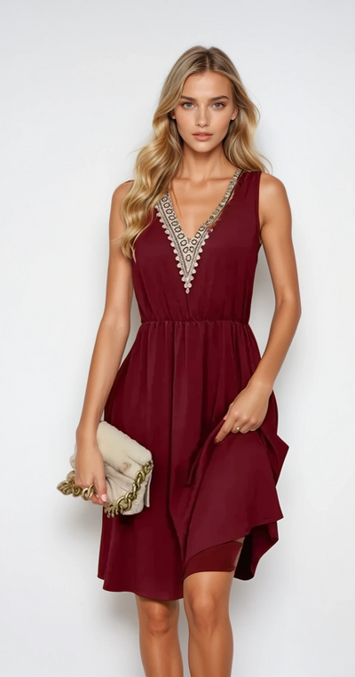 Vivienne - Robe midi légère pour les occasions décontractées