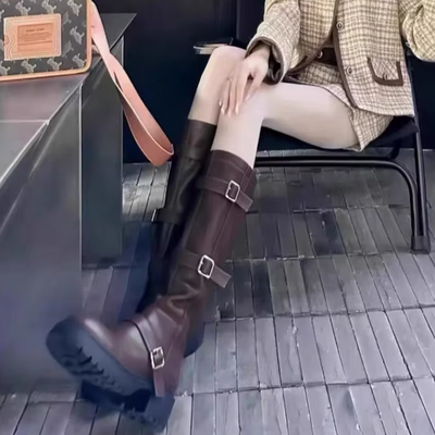Olivia - Bottes hautes polyvalentes avec orteil rond