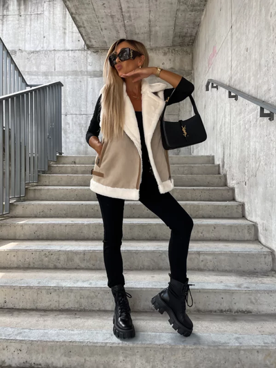 Alaina - Veste en laine sans manches