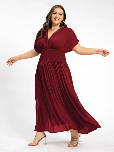 ANETTE | Robe longue à col en V