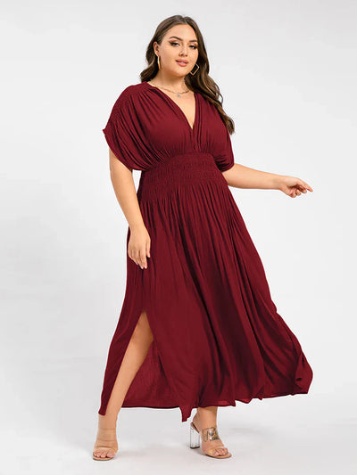 ANETTE | Robe longue à col en V