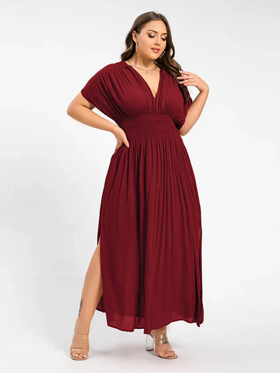 ANETTE | Robe longue à col en V