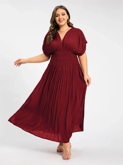 ANETTE | Robe longue à col en V
